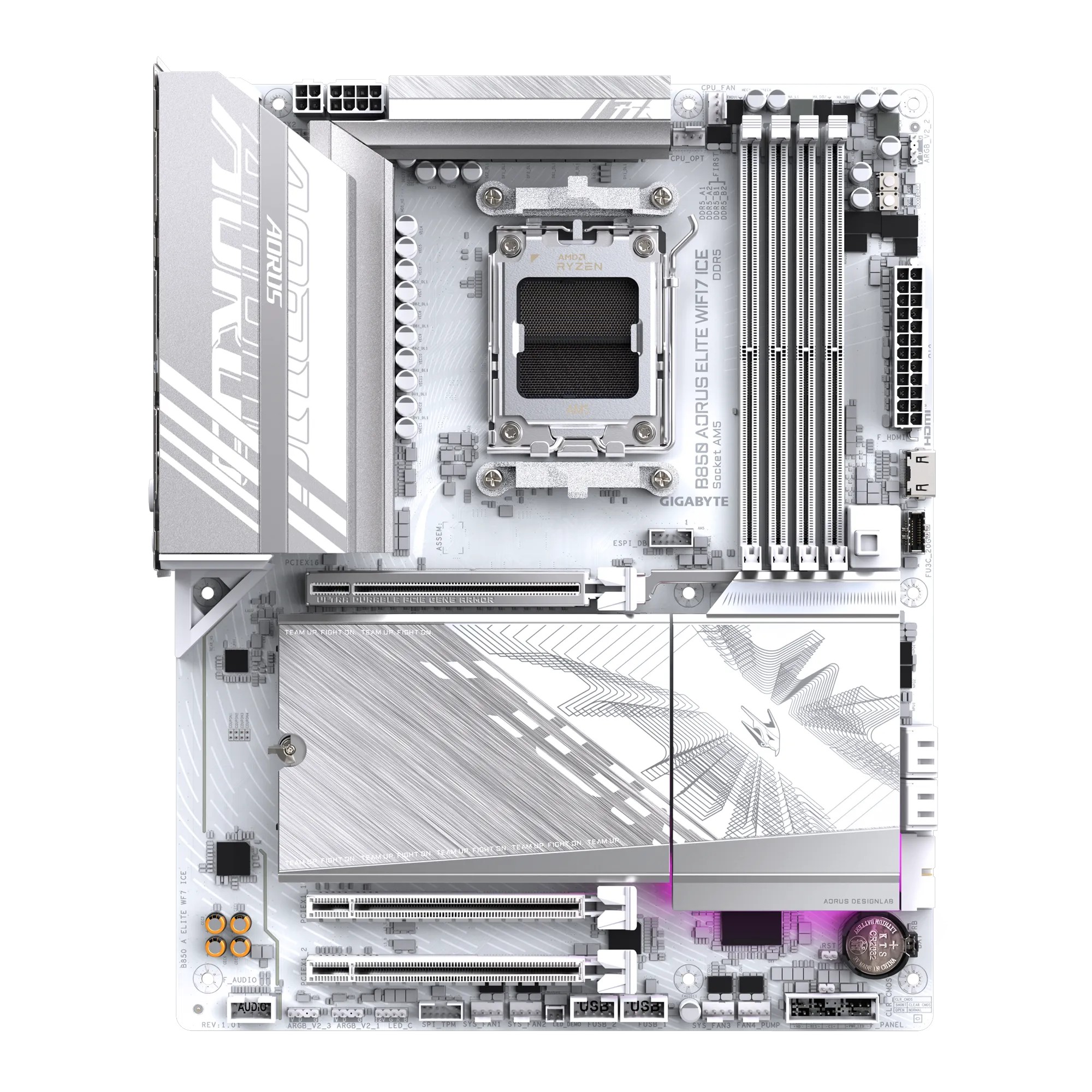 Motherboard Gigabyte B850 AORUS Elite WiFi 7 ICE AM5 ATX